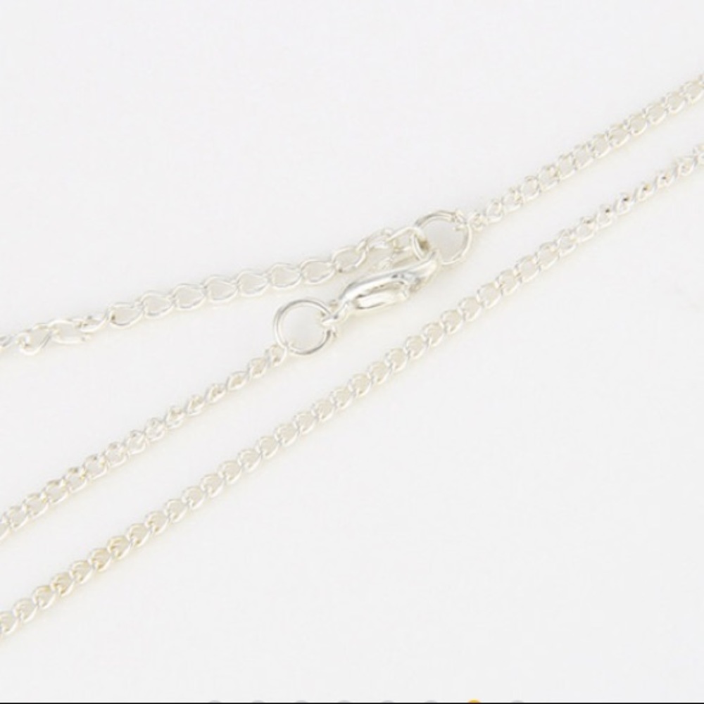 🌹Straight silver tone bar alloy pendant. NWT - Picture 3 of 6